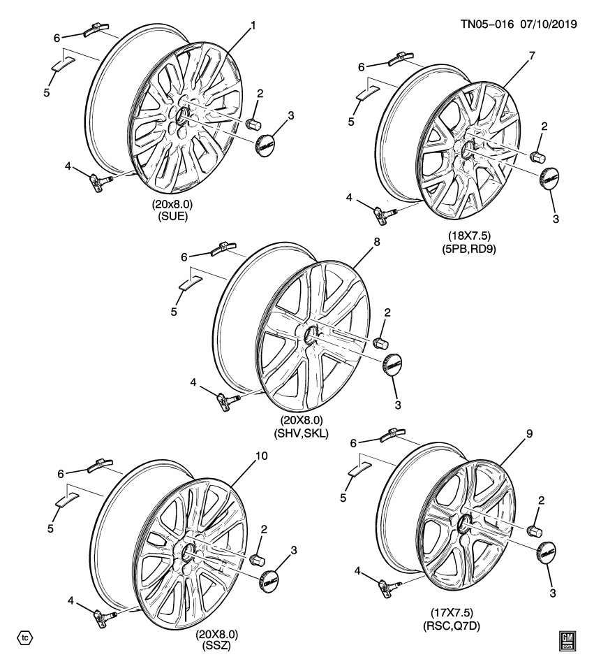 GM 84120919 Wheel, Rear Or Spare