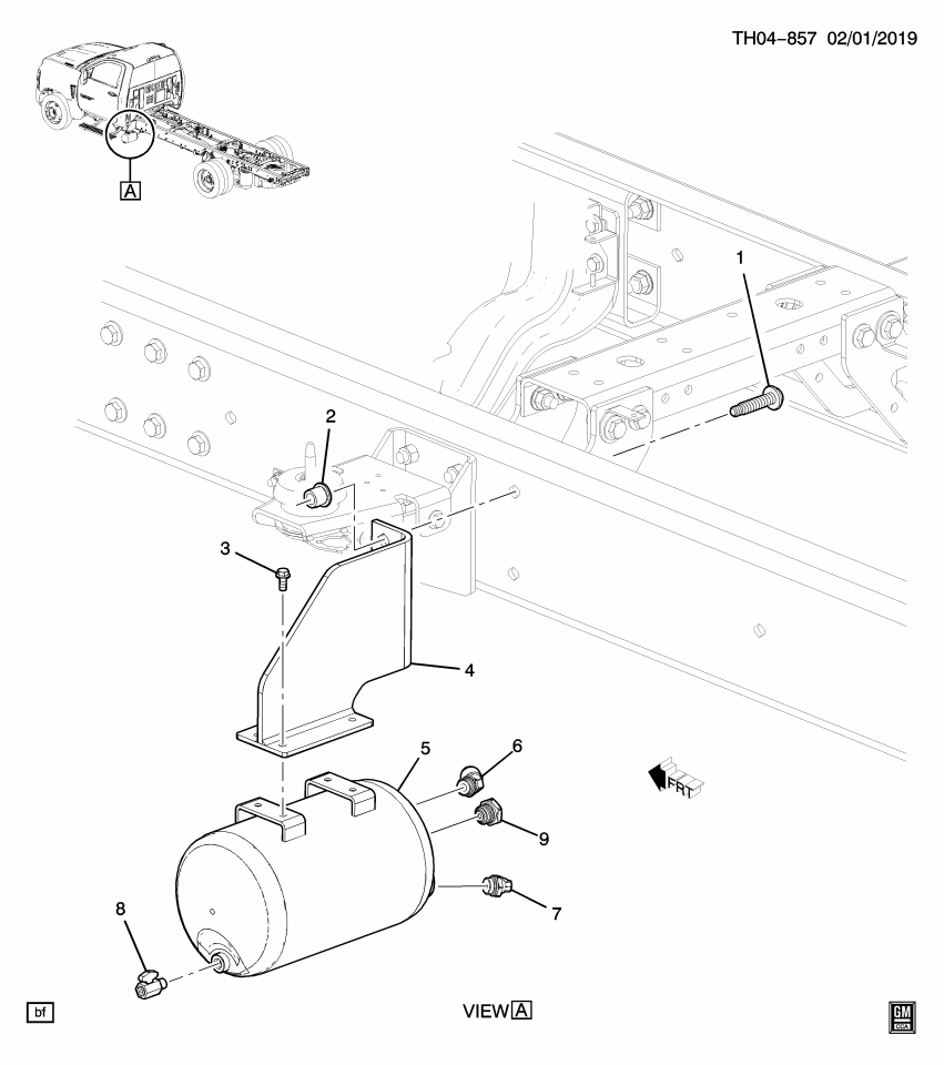 GM 19404833 Bolt, Vacuum Power Brake Booster