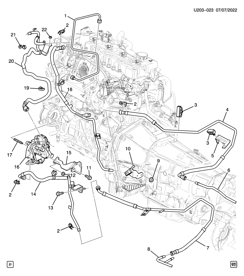 GM 55488543 Hose, Fuel Line