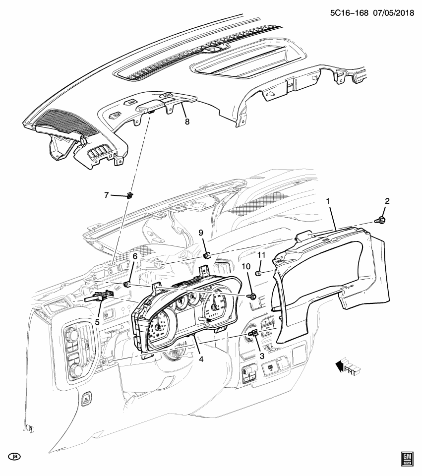 GM 84960248 Cluster, Instrument Panel Gage