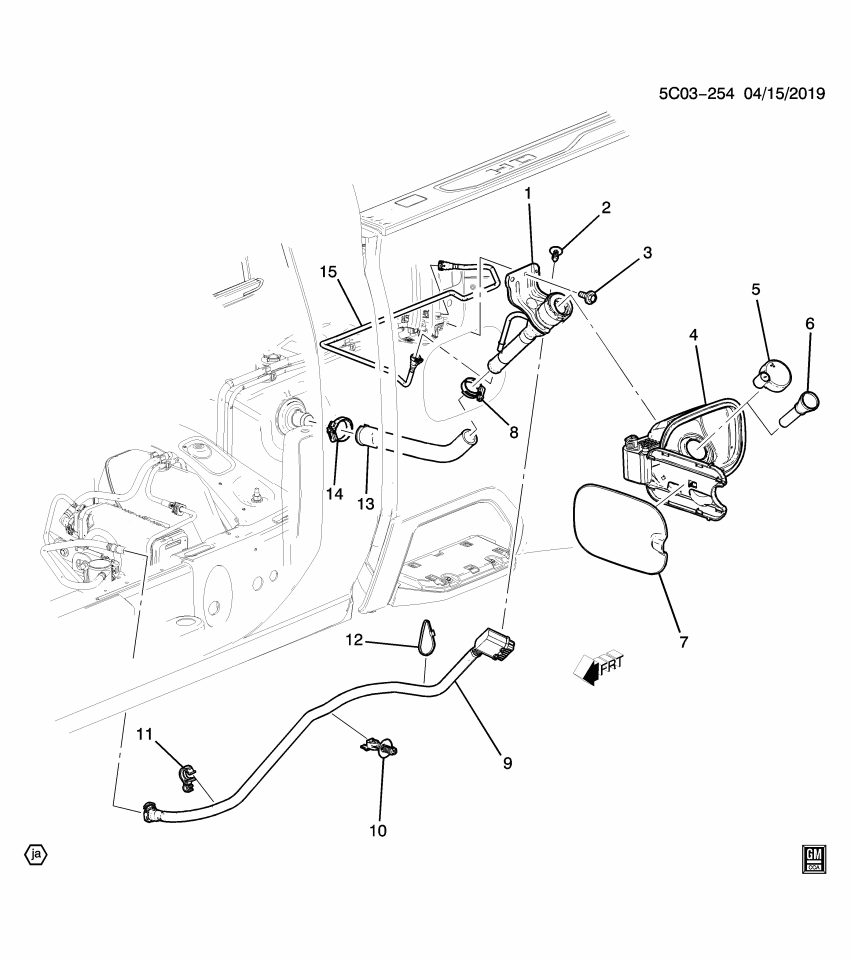 GM 84912361 Pipe, Fuel Tank Filler