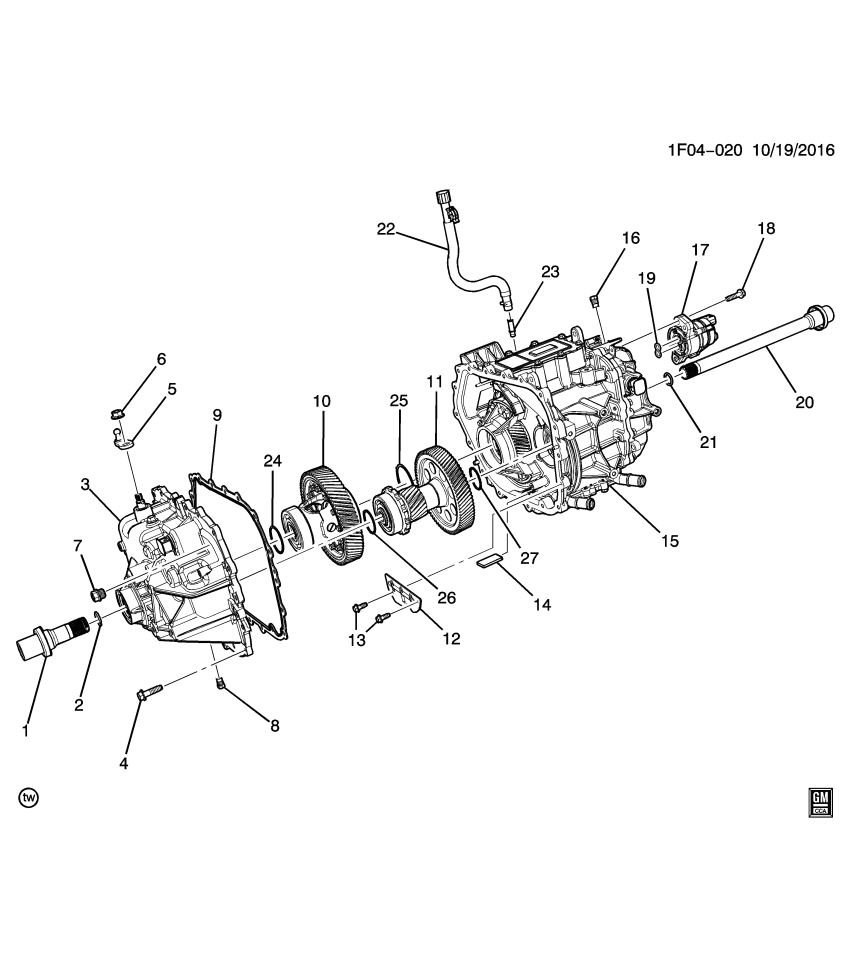 GM 25203312 Housing, Drive Motor