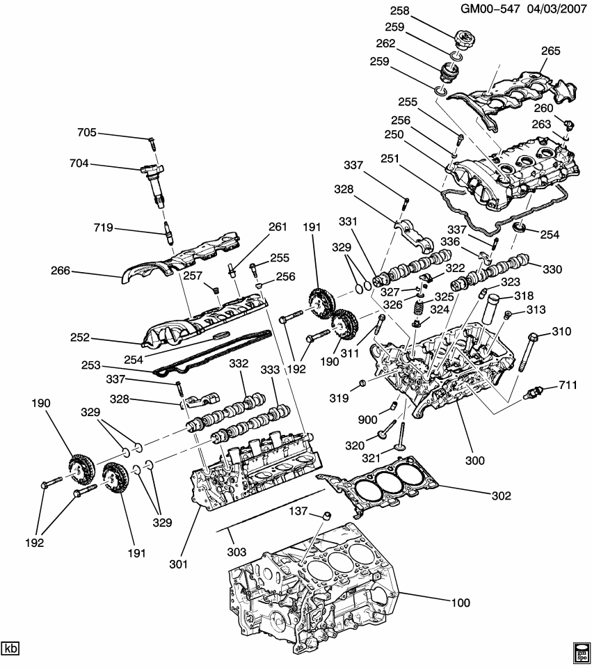 GM 19420032 Camshaft, Engine