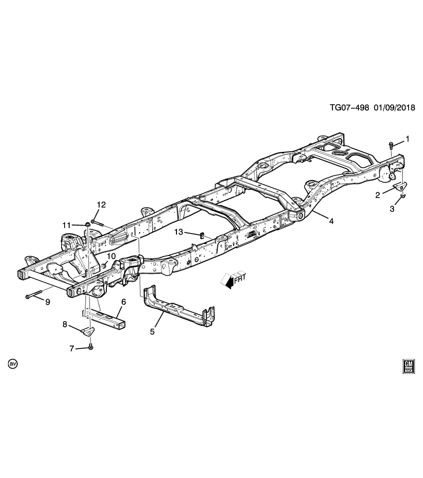 GM 15989300 Bracket, Towing, Rear