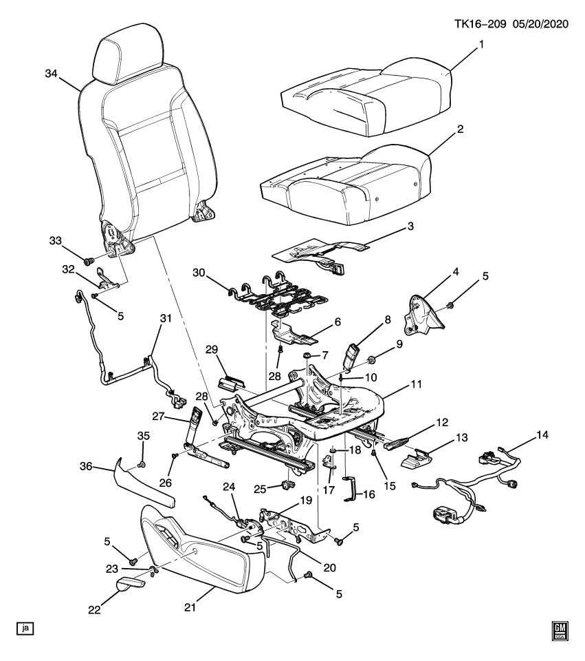 GM 84083969 Harness, Chassis Wiring, Front