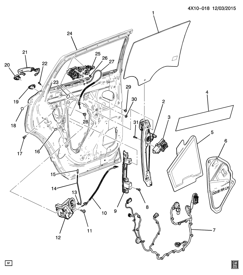 GM 84011284 Plug, Door, Rear Inner