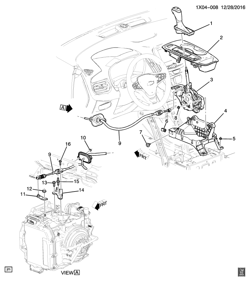 GM 84128063 Lever, Transmission Control