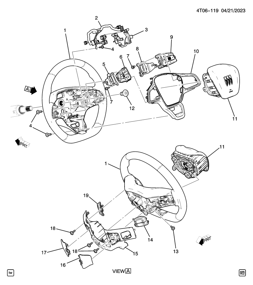 GM 11601888 Bolt, Steering Wheel