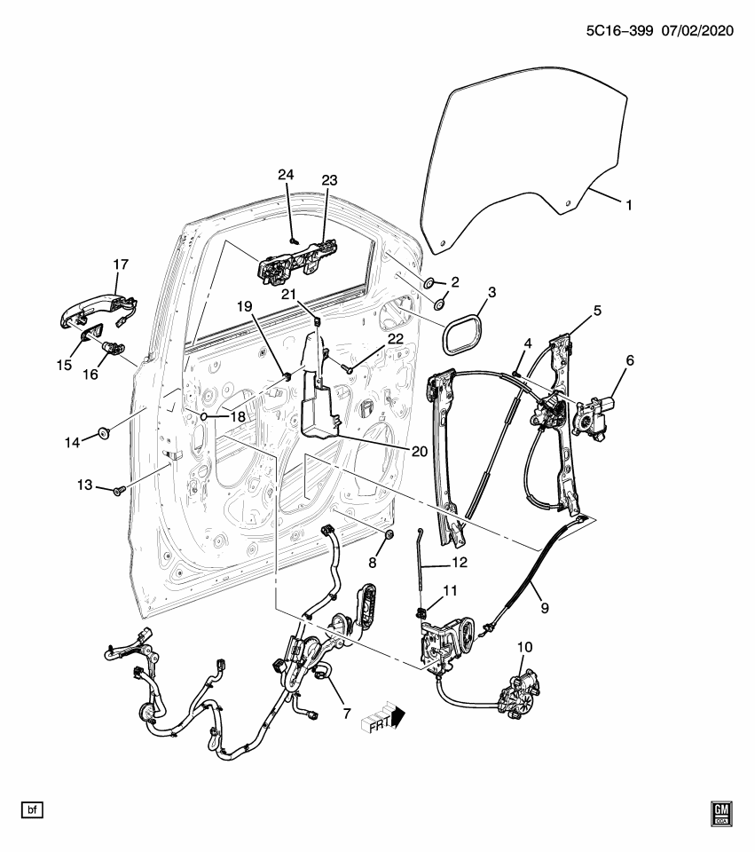 GM 84367398 Cover, Door Lock, Front