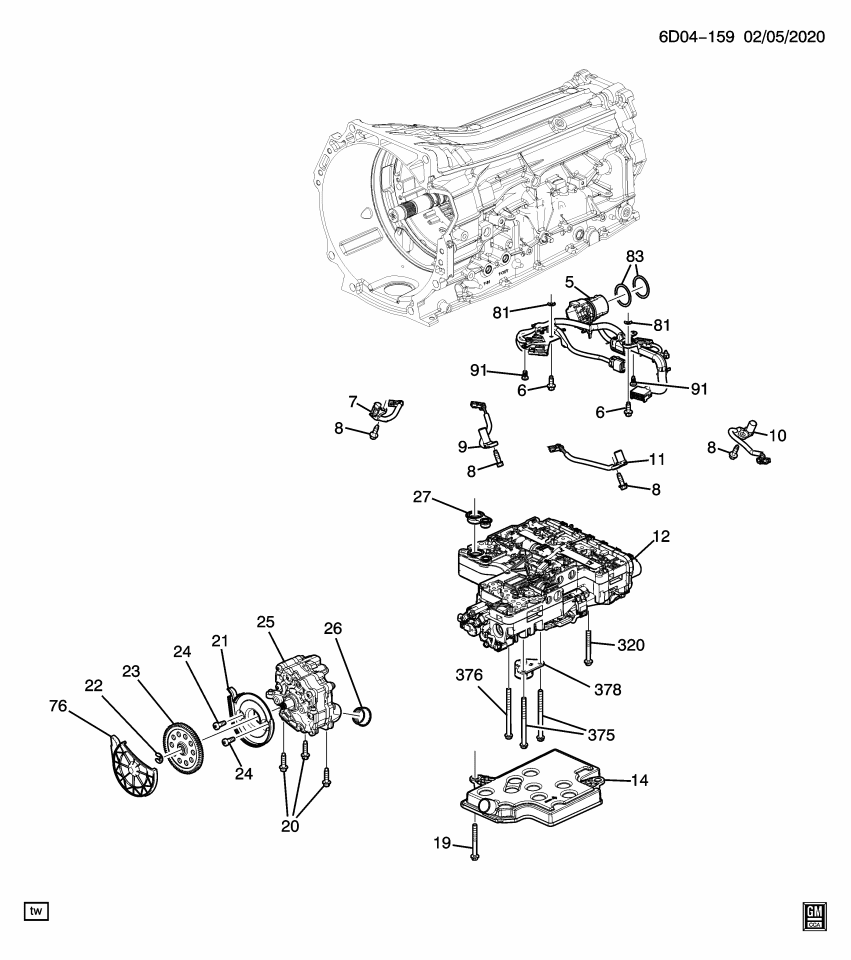 GM 24298581 Gear, Transmission Oil Pump & Governor
