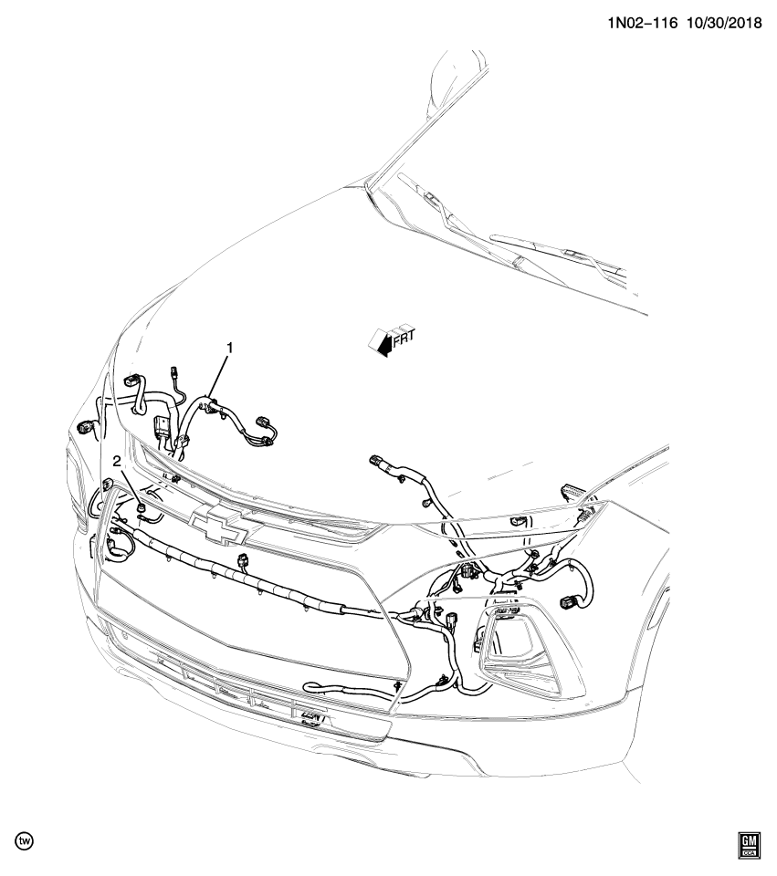 GM 84987103 Harness, Chassis Wiring