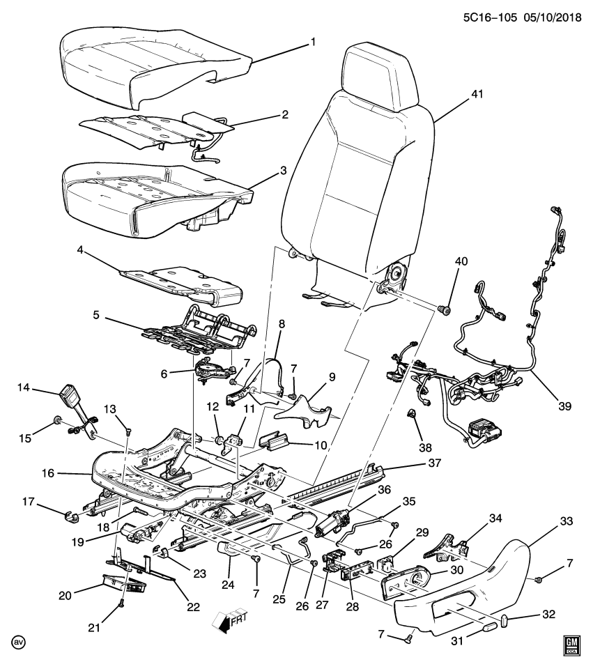 GM 86777665 Pad, Seat Cushion