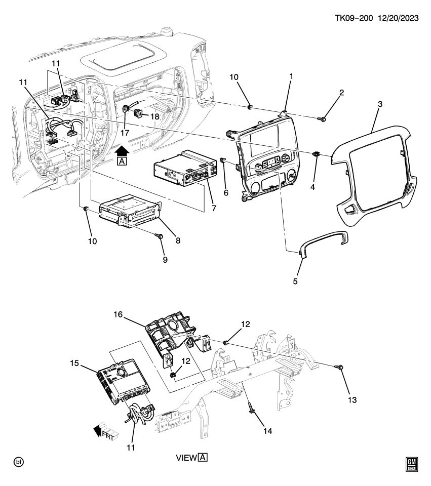 GM 23211930 Cable, Mobile Telephone Radio