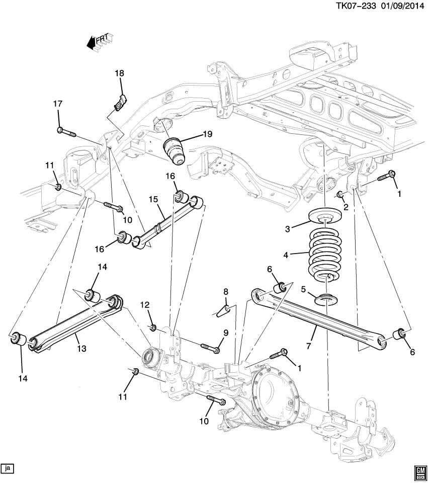 GM 11609486 Nut, Rear Axle Tie Rod