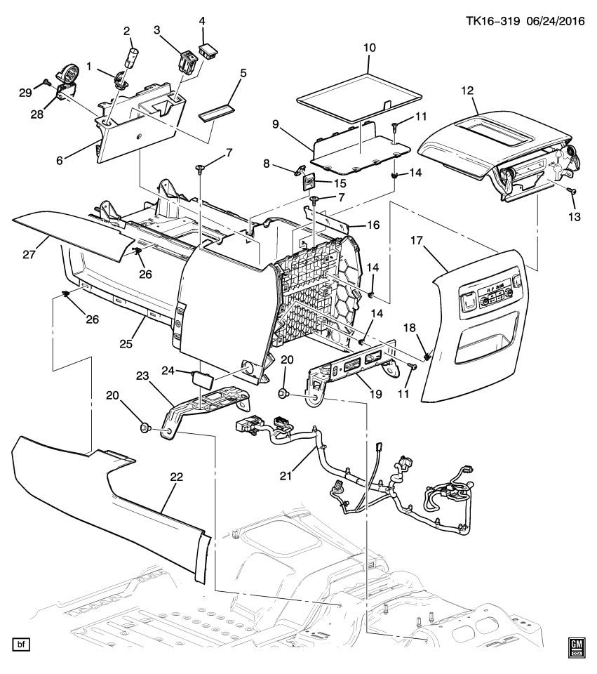 GM 23491413 Harness, Chassis Wiring, Front