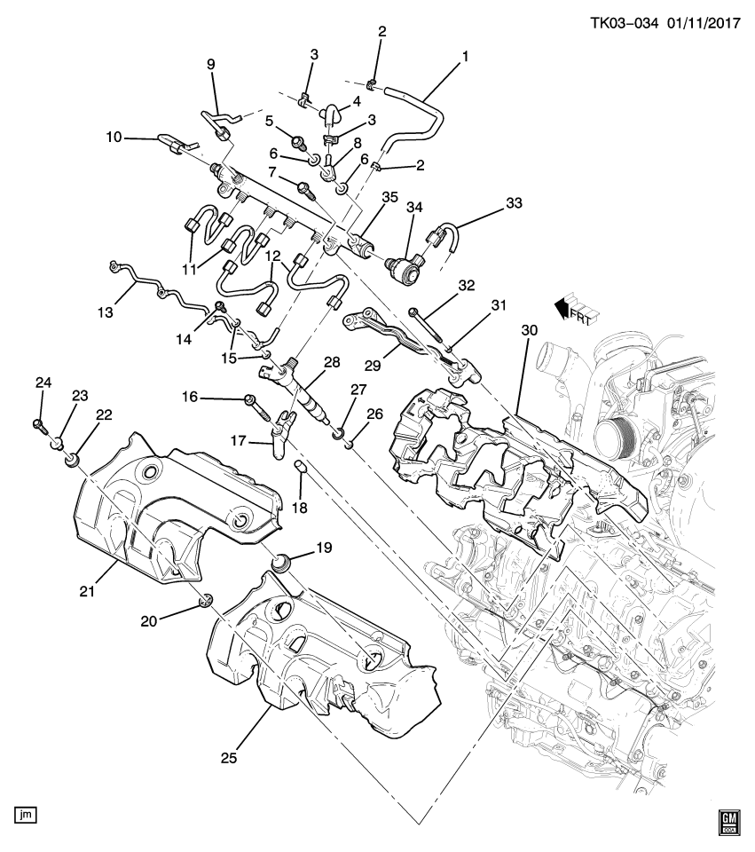 GM 12684595 Deadener, Fuel Injection