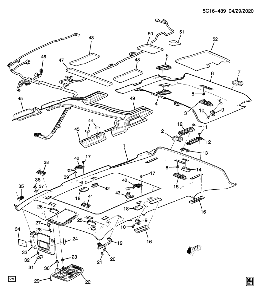 GM 84924011 Bezel, Seat Belt, Rear