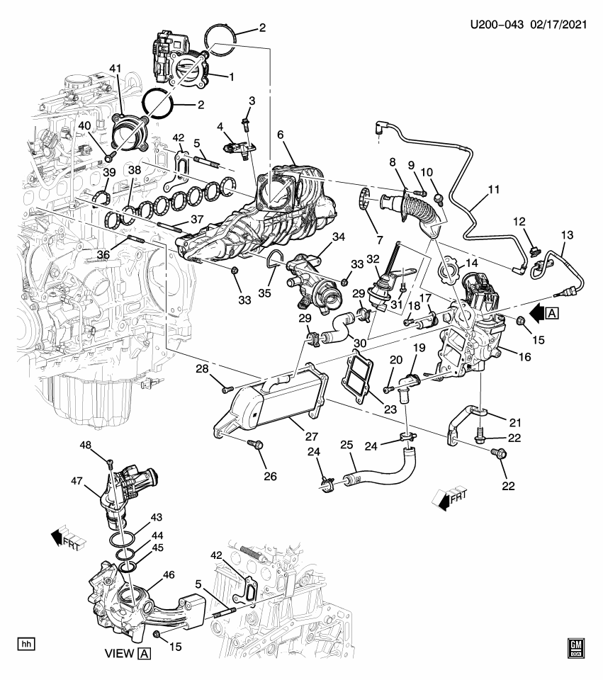 GM 55594608 Gasket Kit, Emission System