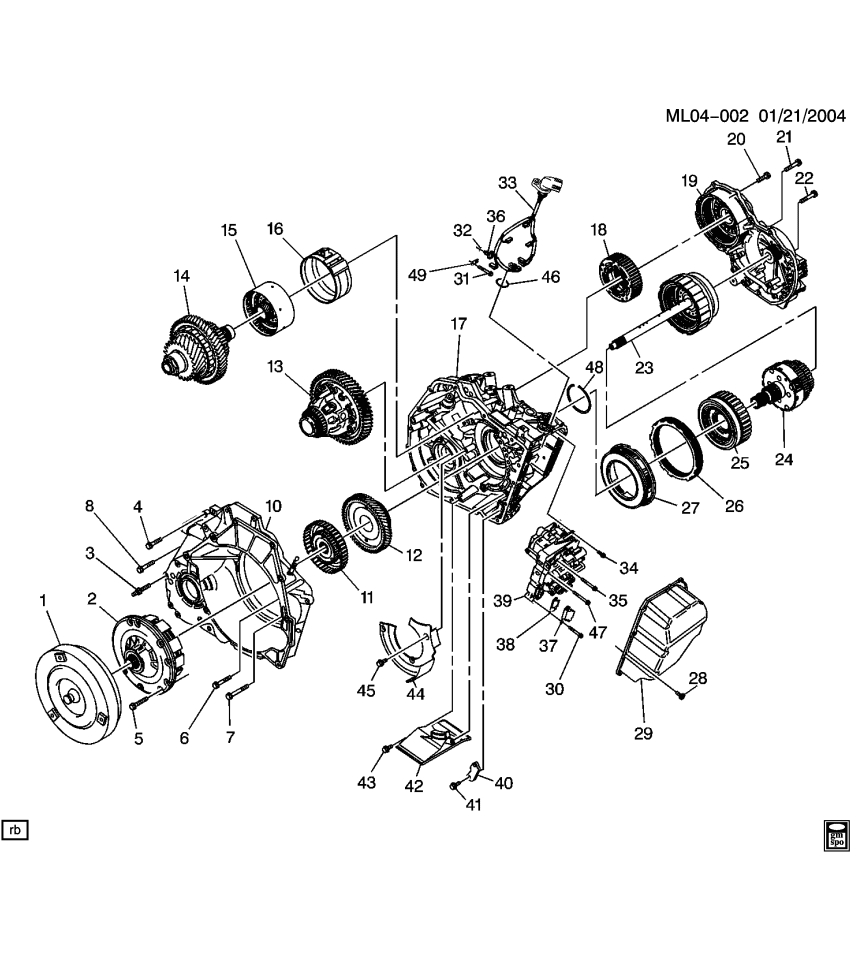 GM 24228783 Band, Transmission Brake