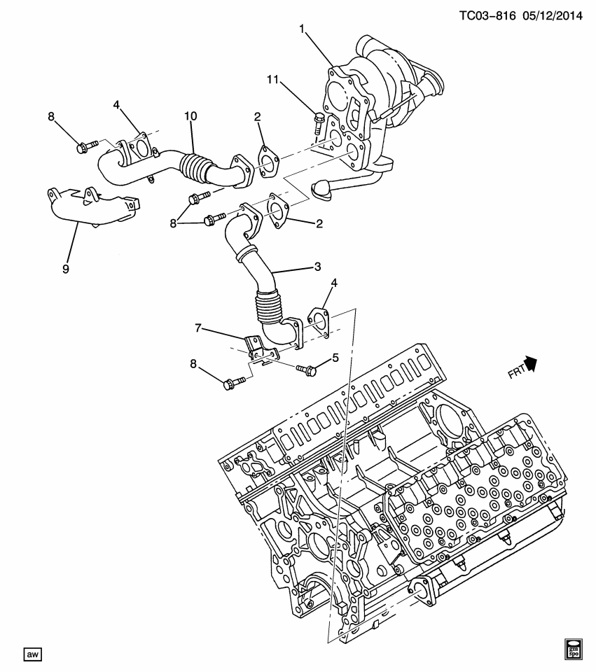 GM 97259070 Bracket, Exhaust Pipe