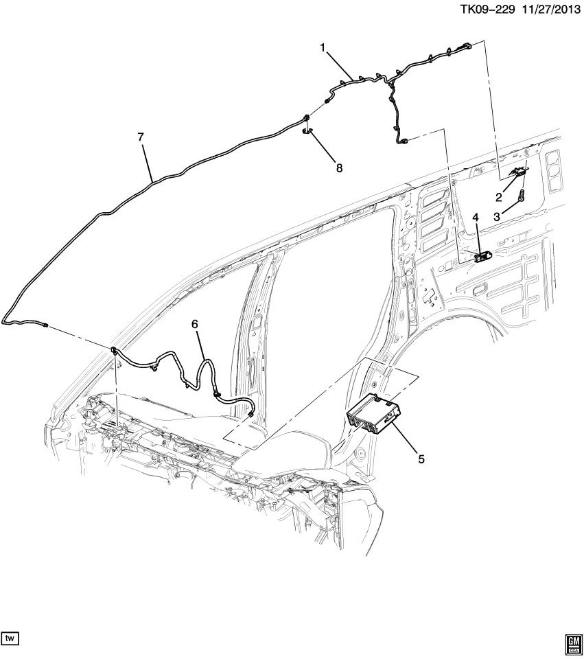 GM 13597078 Bracket, Radio Antenna