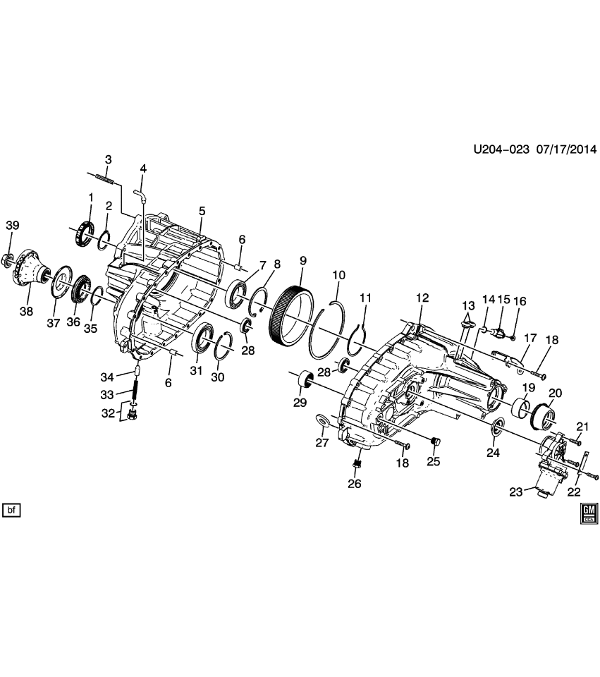 GM 23488098 Flange, Transfer Case, Front