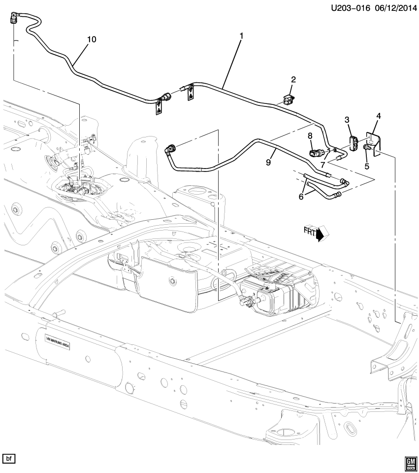 GM 84743179 Pipe, Early Fuel Evaporation, Rear