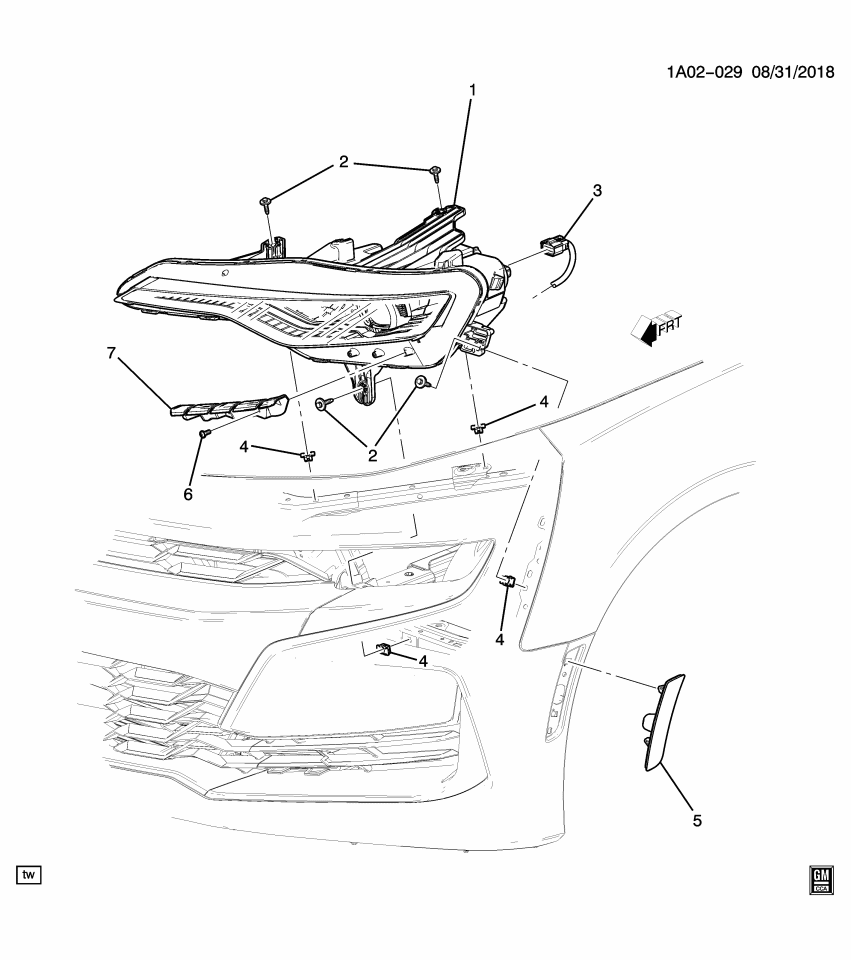 GM 84529727 Headlamp, Capsule/Headlamp/Fog Lamp, Front