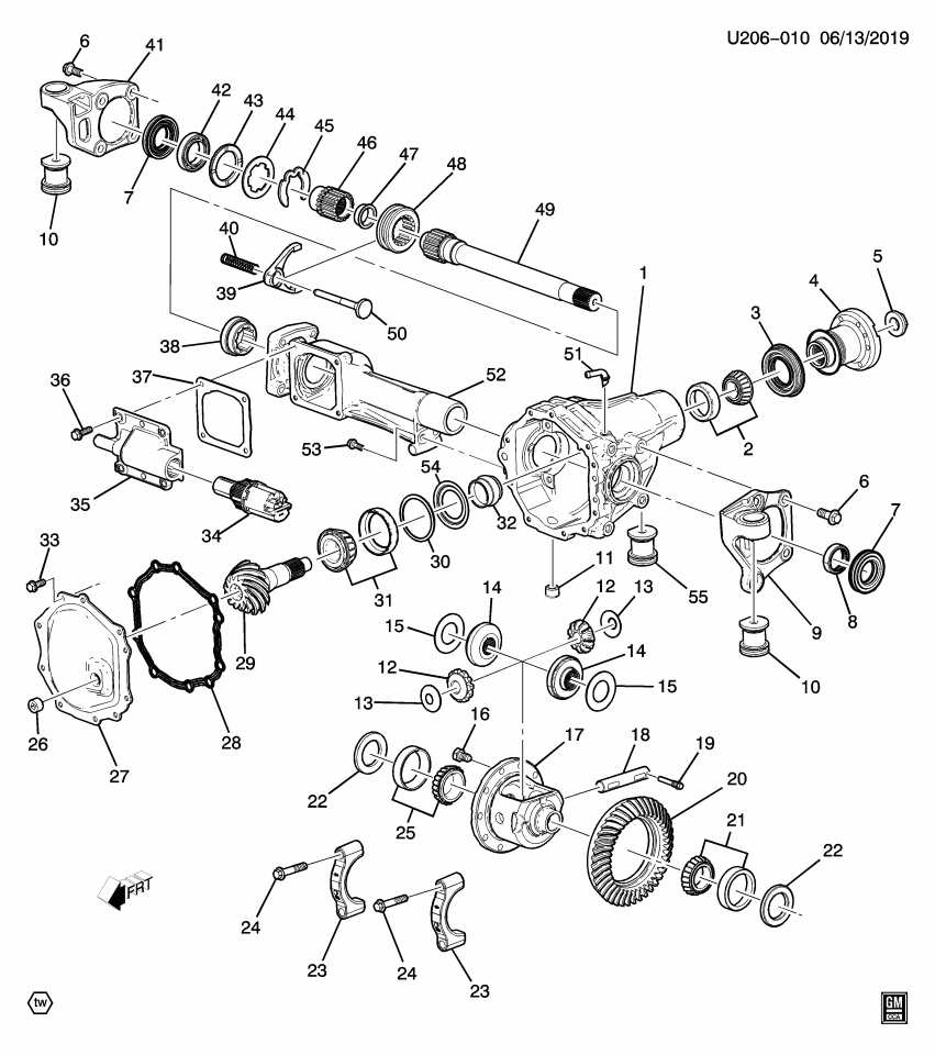 GM 23471917 Shim Kit, Differential Rear Pinion Bearing, Front