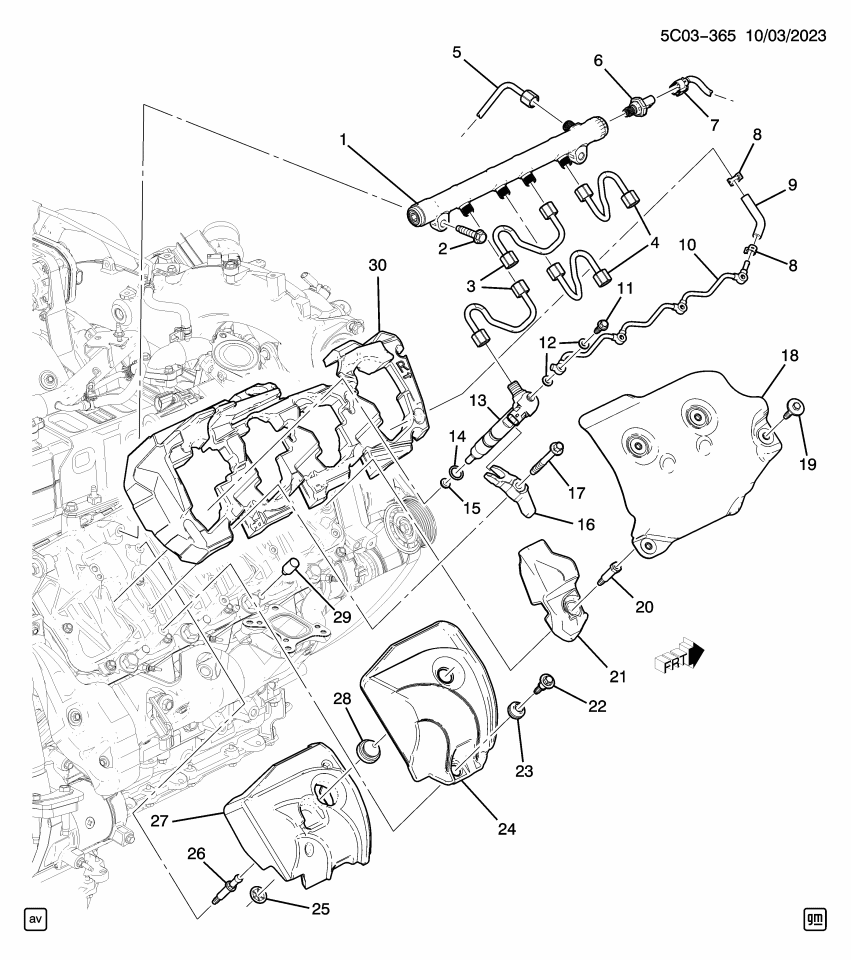 GM 12680189 Deadener, Fuel Injection