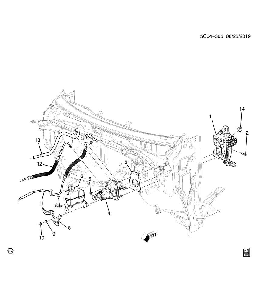 GM 84645207 Bracket, Brake Pedal