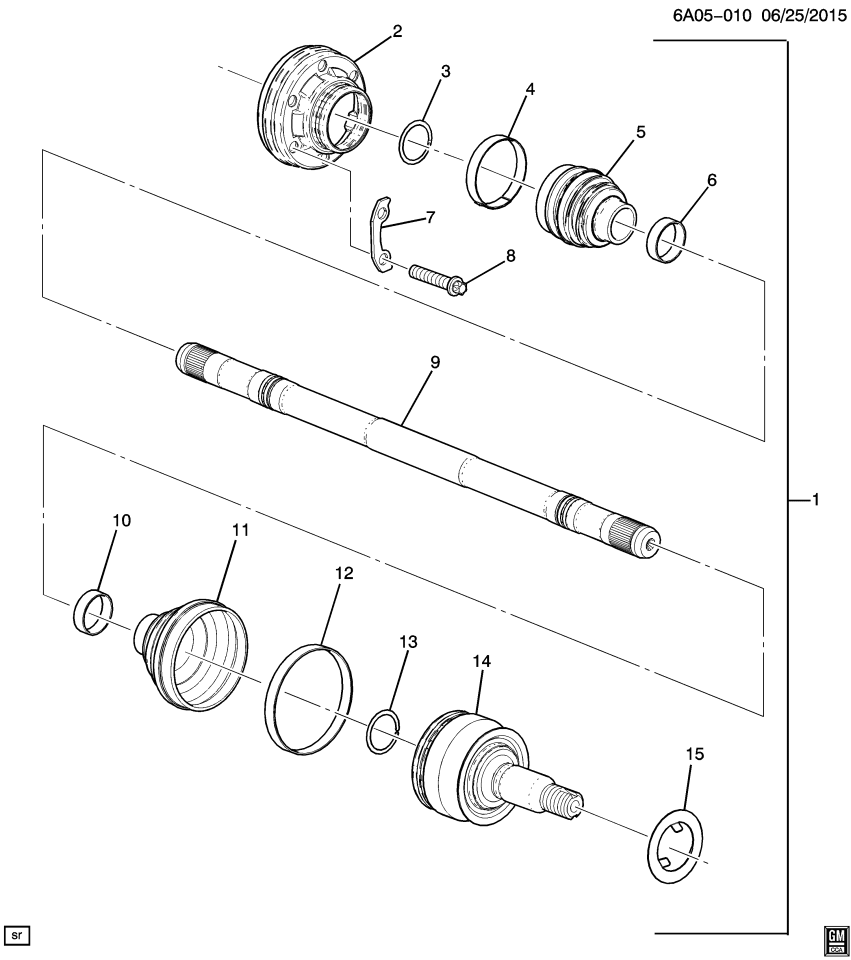 GM 84138239 Joint Kit, Rear Axle Universal Joint