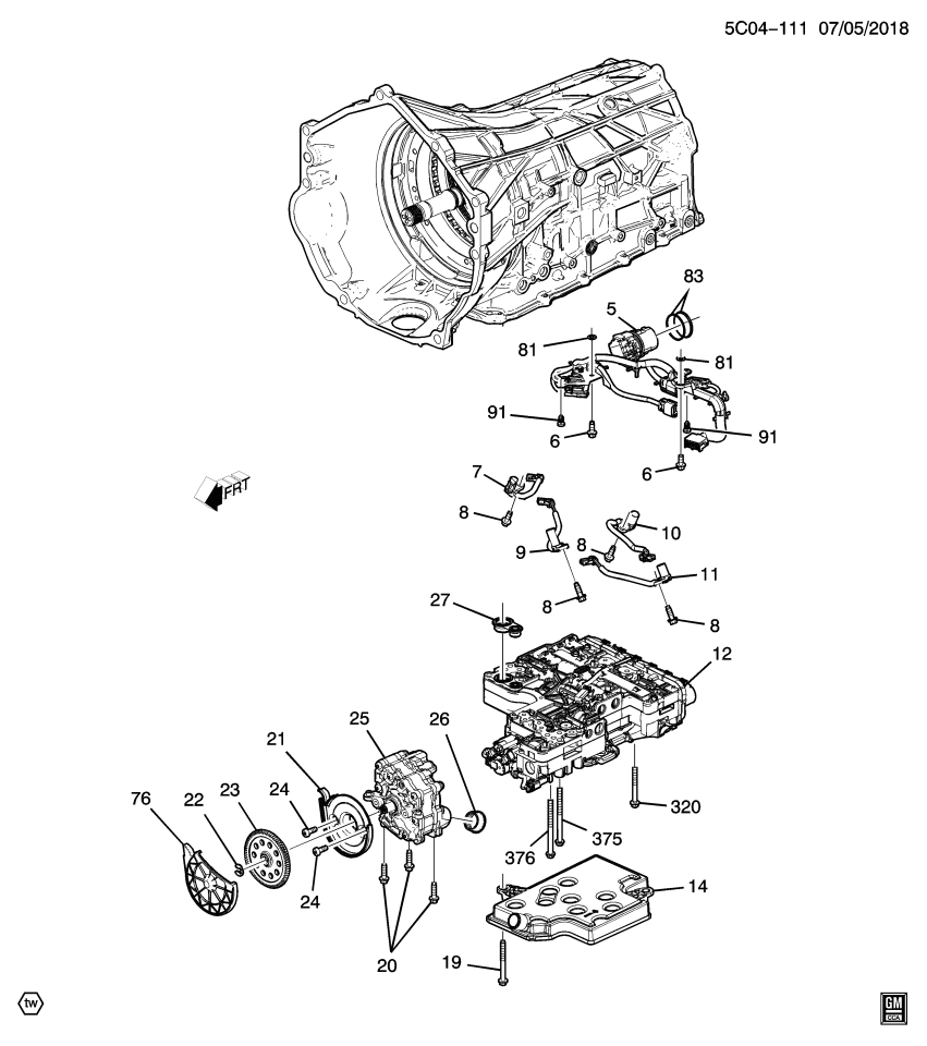 GM 24050599 Pump Kit, Transmission Oil Pump