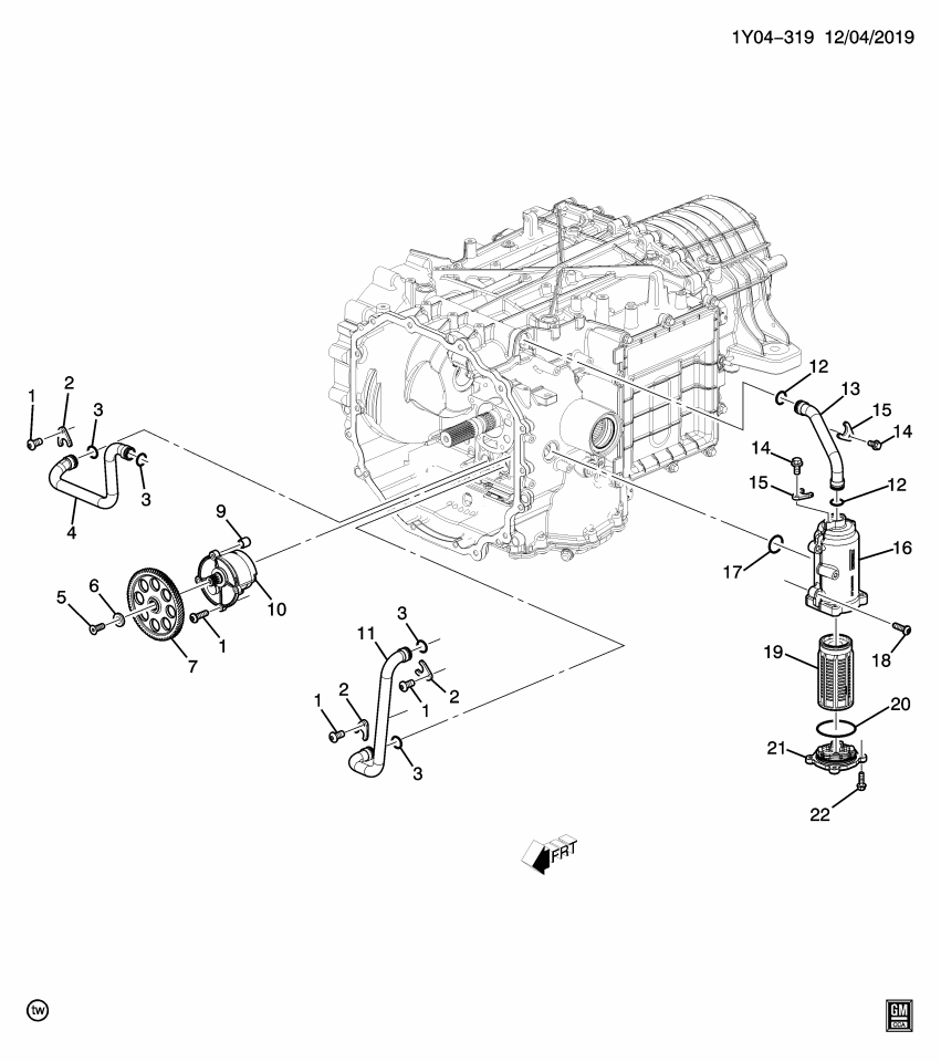 GM 24048638 Housing, Transmission Oil Suction Tube
