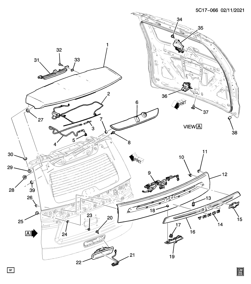 GM 85166010 Harness, Rear License Lamp