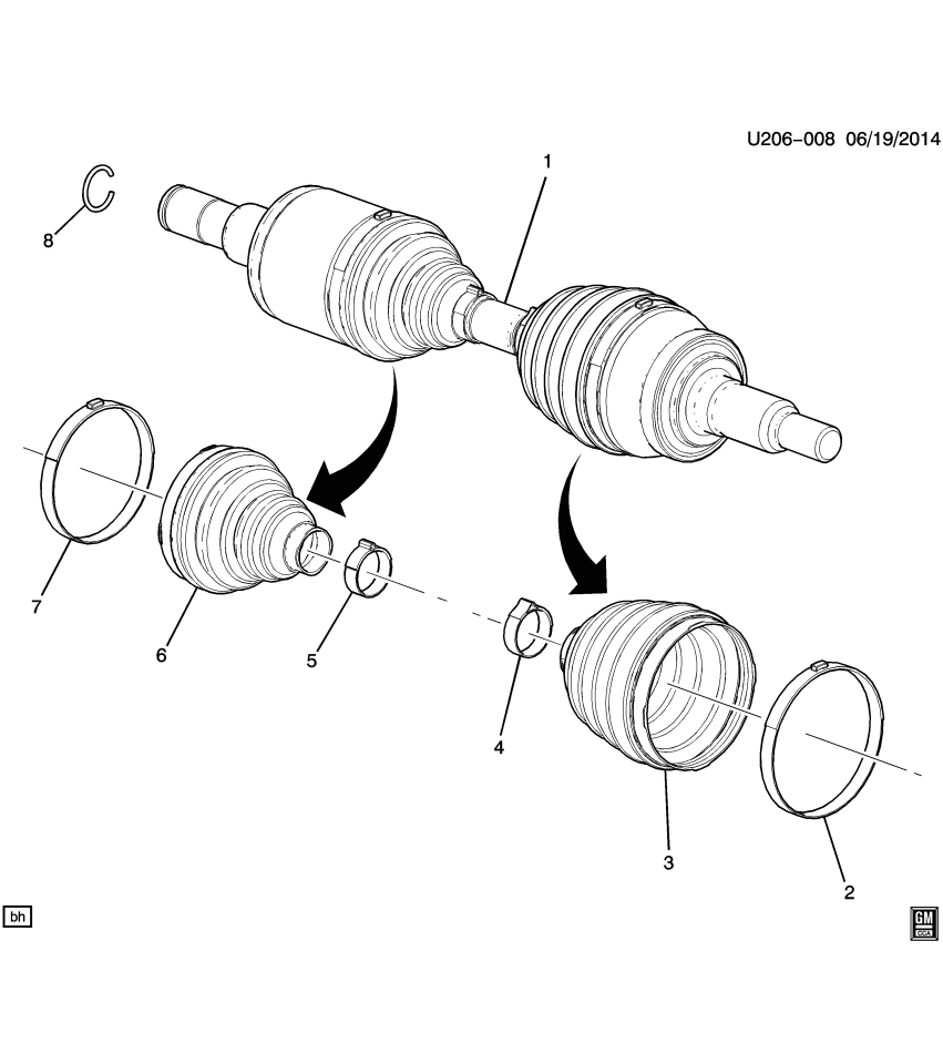 GM 23474665 Clamp, Front Wheel Drive Axle Shaft