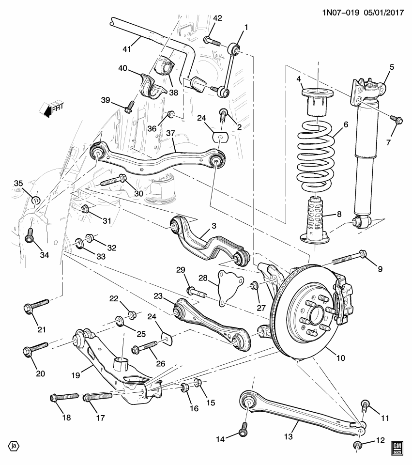 GM 23416584 Link, Rear Axle Control Arm, Upper