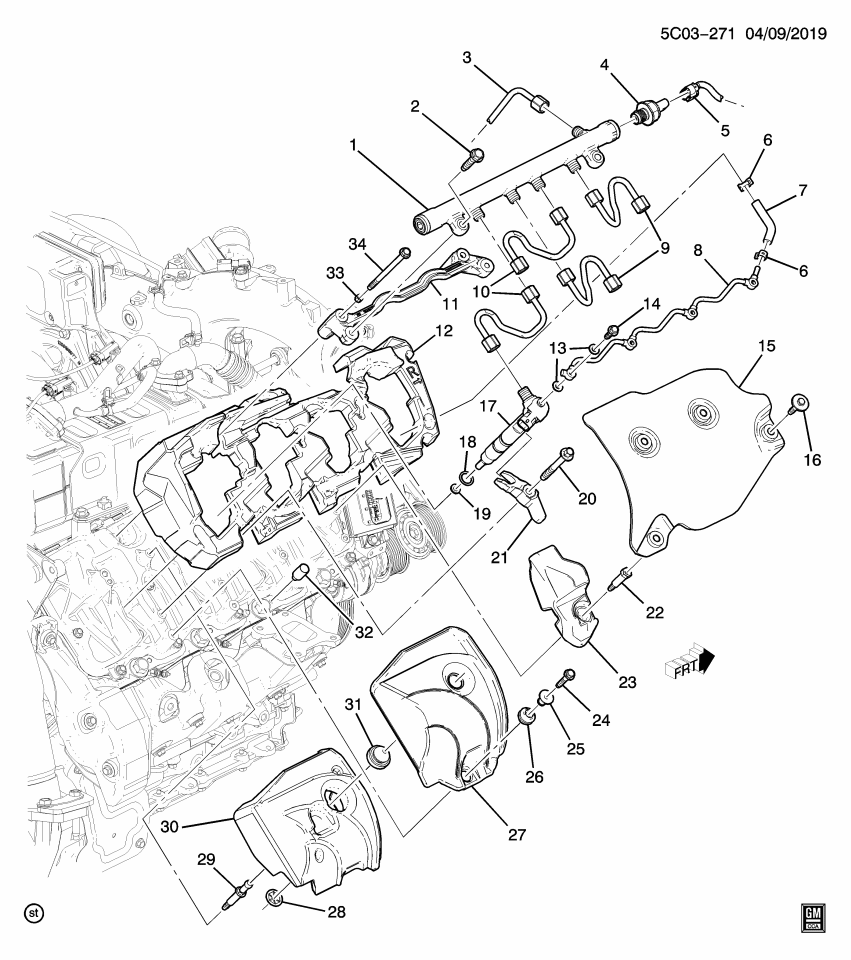GM 12680188 Deadener, Fuel Injection