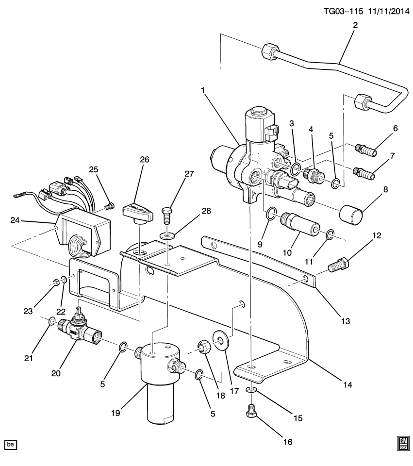 GM 19258065 Pipe, Fuel Line