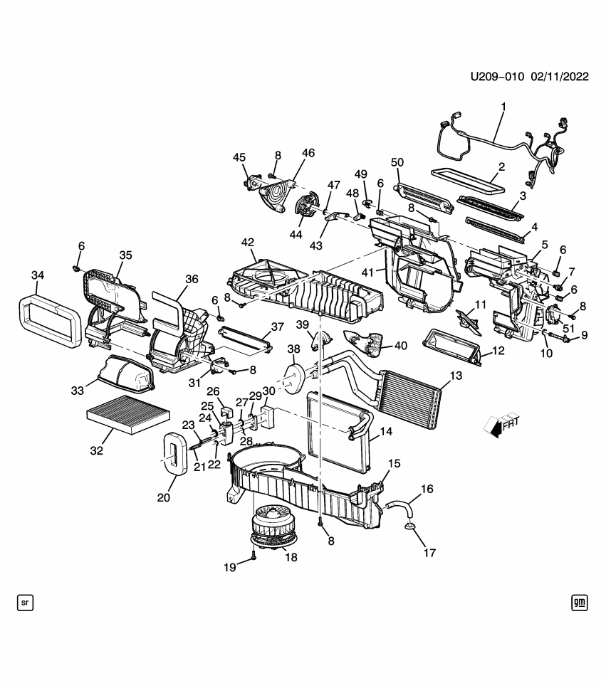 GM 23165573 Bracket, Heater And A/C Control