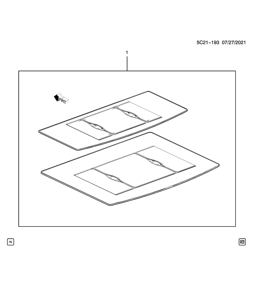 GM 84958042 Partition Package, Pickup Box, Black