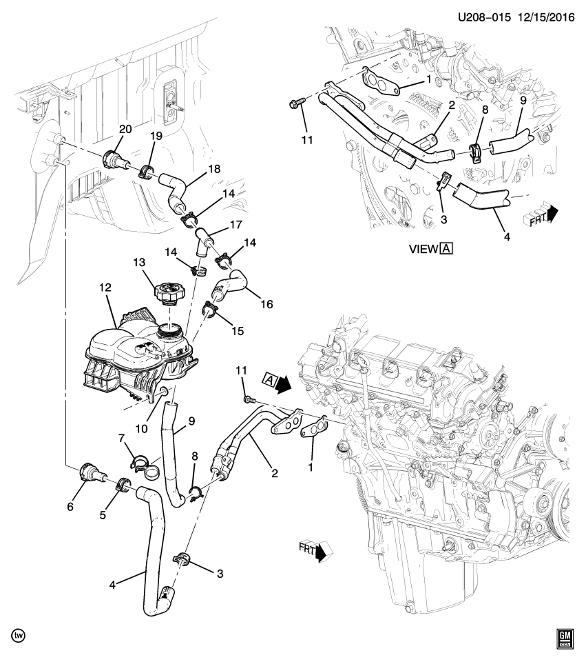GM 84159083 Hose, Heater