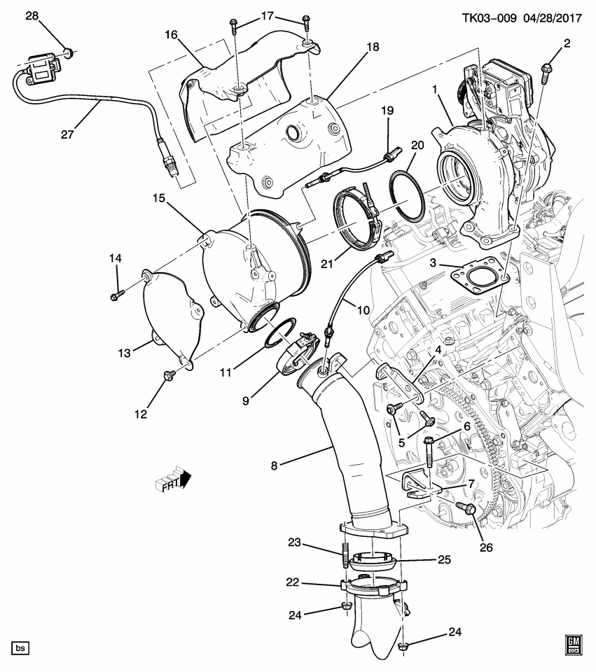 GM 12729651 Converter, Catalytic Converter