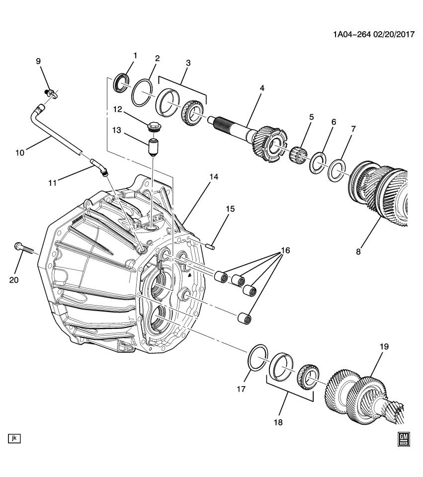 GM 24283205 Shaft, Transmission Main Drive(Clutch)