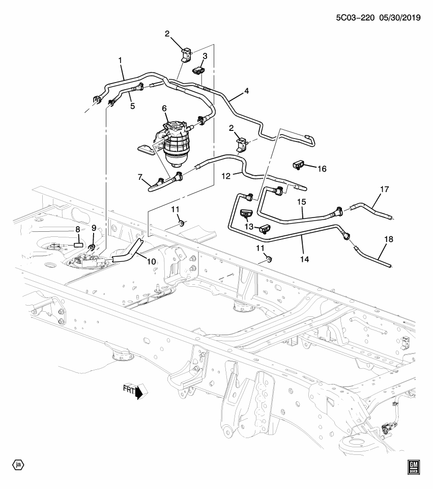GM 84733594 Pipe, Fuel Line, Rear
