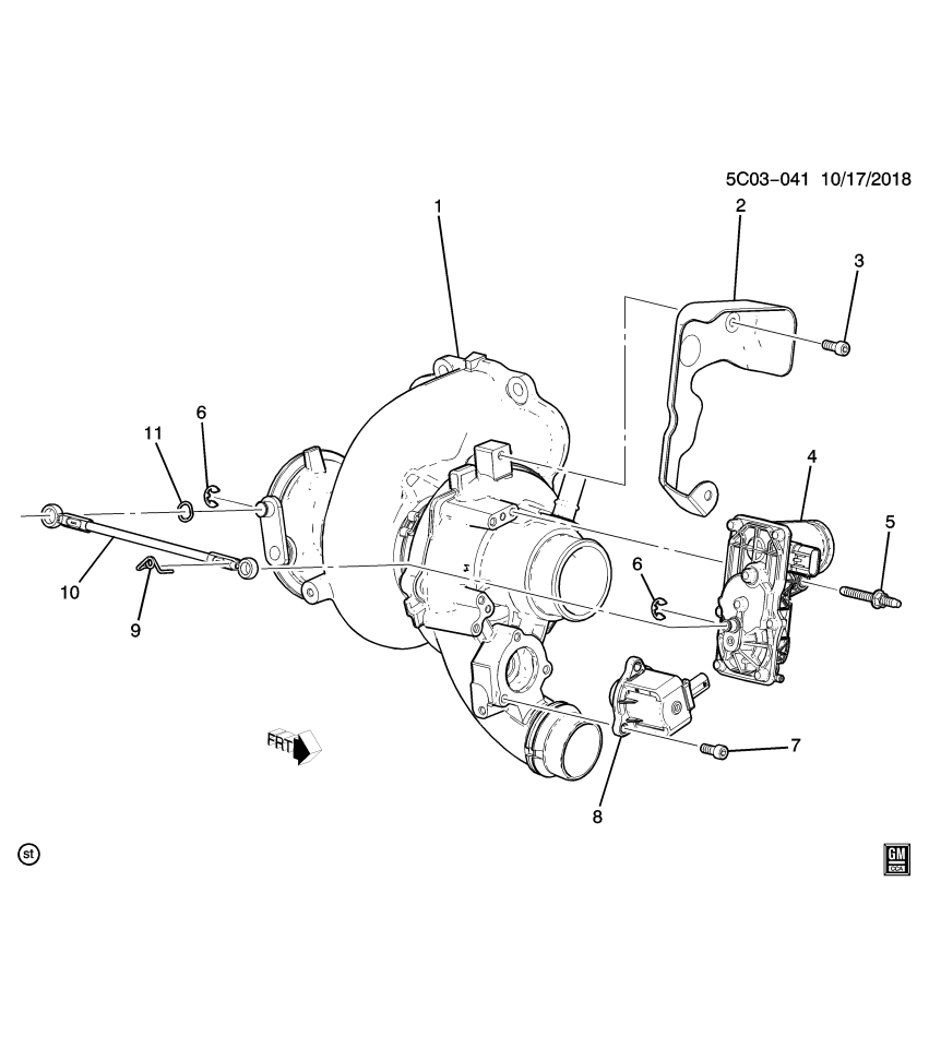 GM 12692513 Clip, Turbocharger / Supercharger