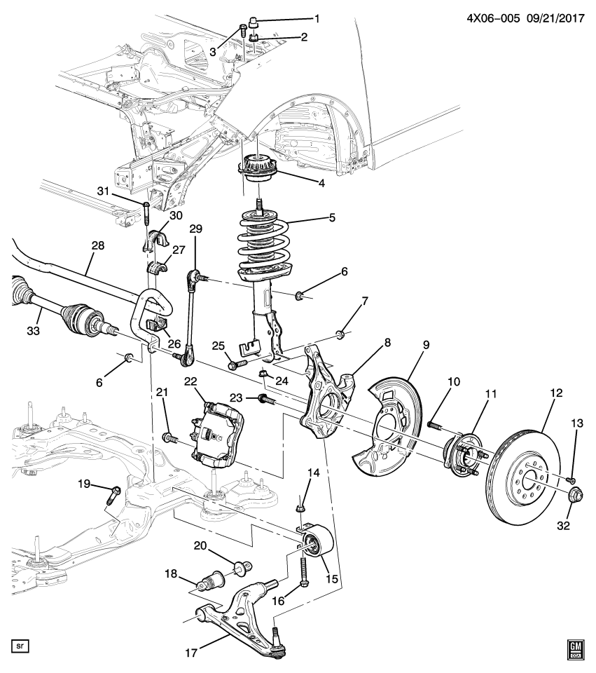 GM 11547842 Bolt, Front Wheel Lower Control Arm
