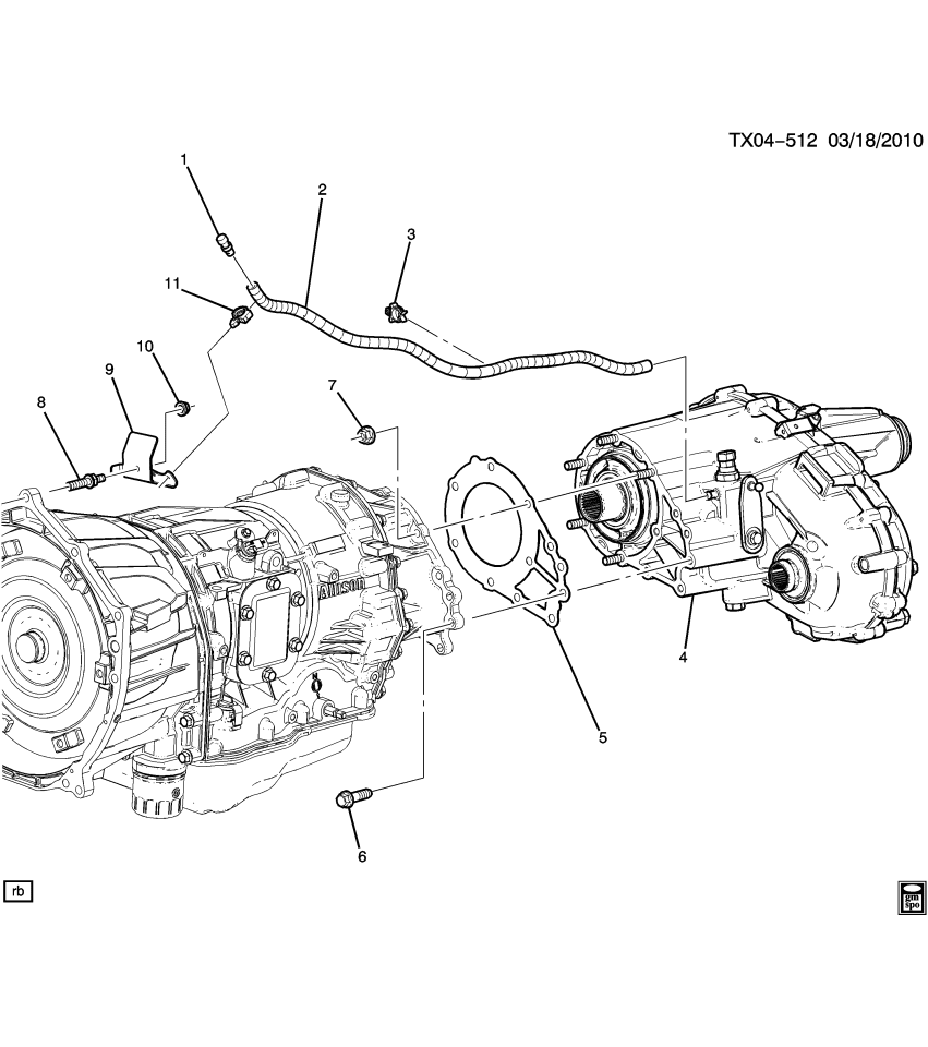 GM 84234315 Hose, Transfer Case
