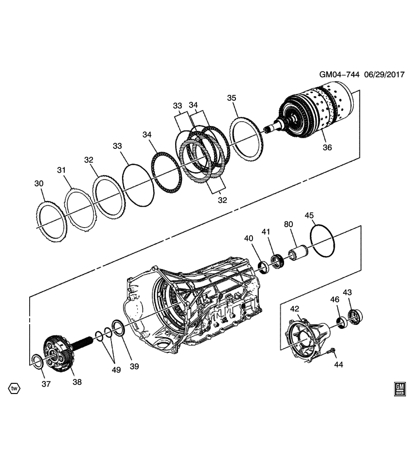 GM 24278230 Seal, Transmission Output/Counter Shaft Or Carrier
