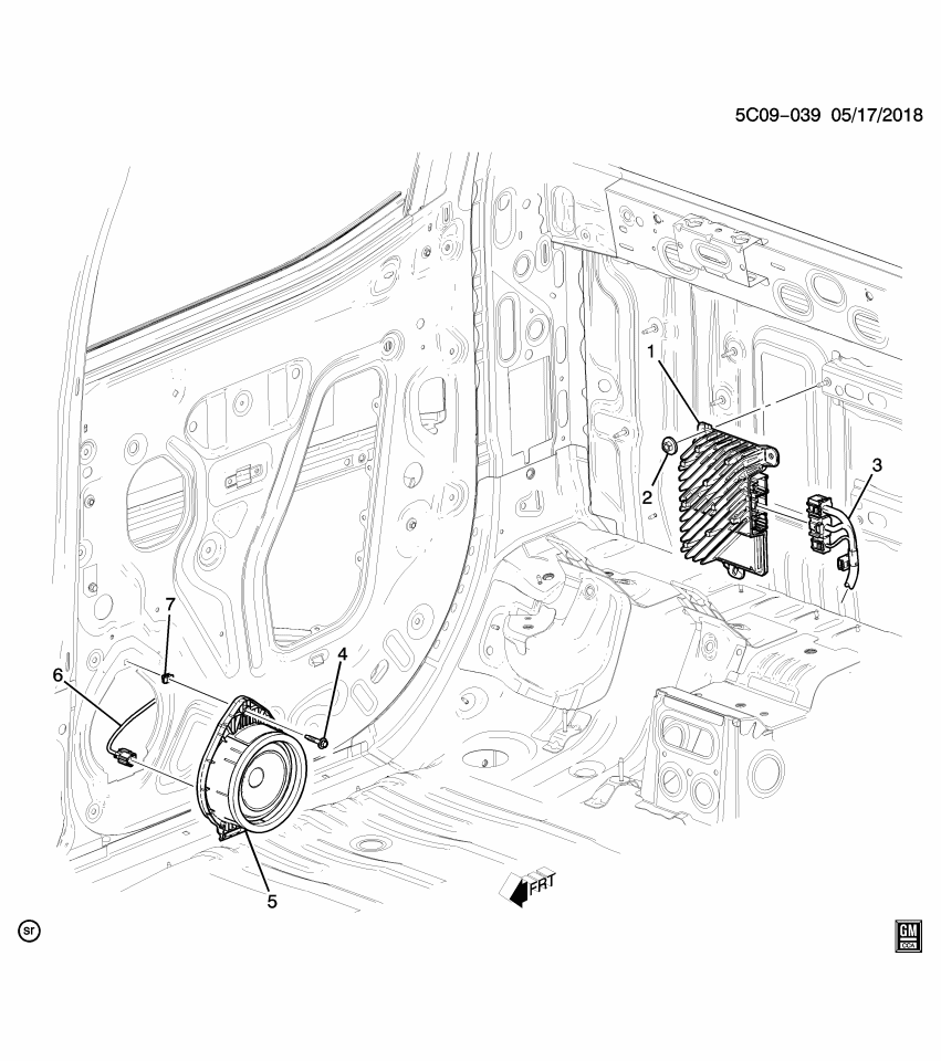 GM 85717676 Amplifier, Radio Receiver